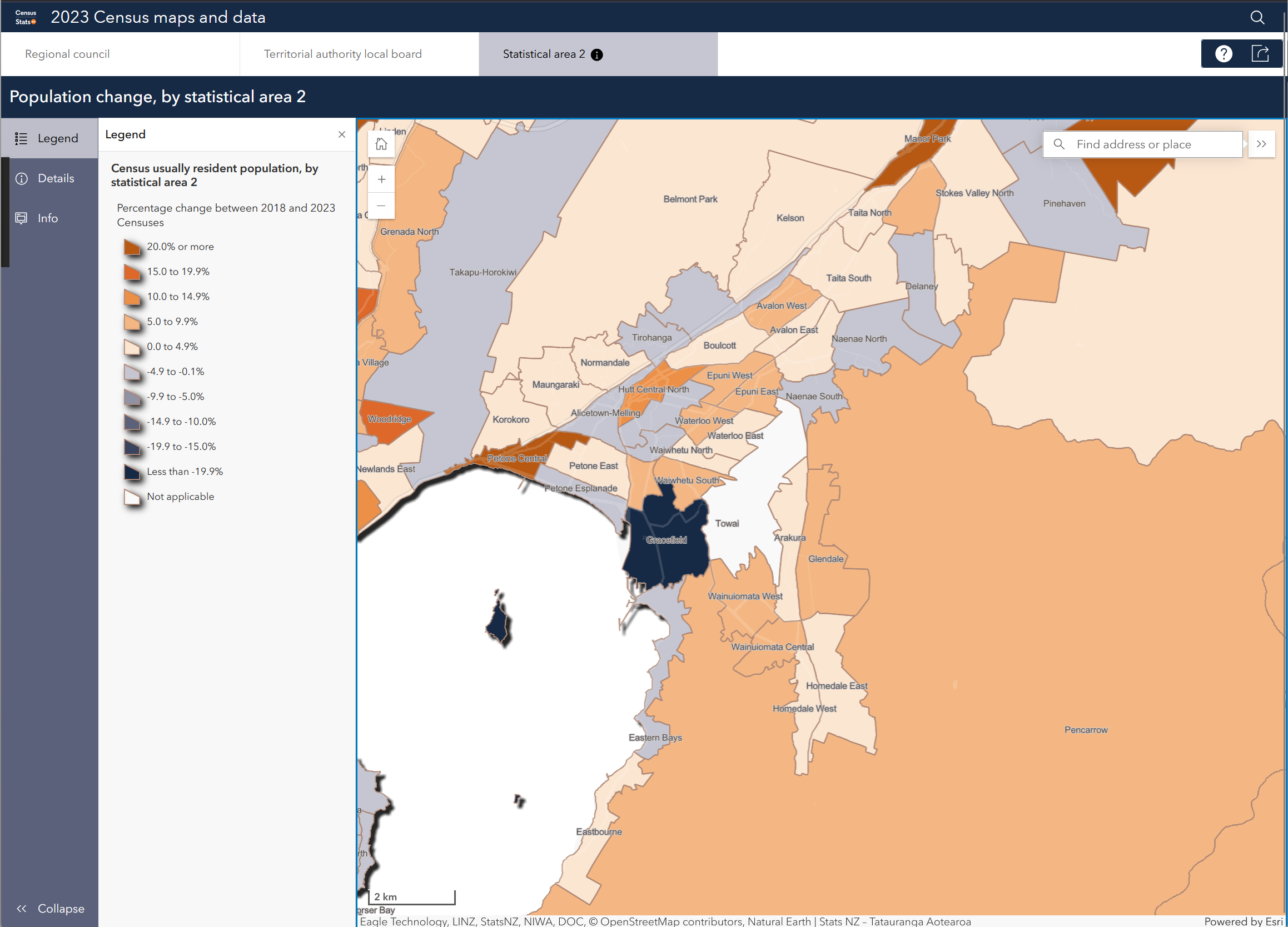 How to find out how many people live in Lower Hutt